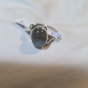 Elegant Sterling Silver Labradorite Gemstone Ring